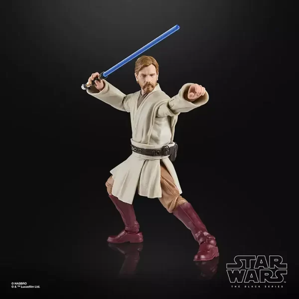 Hasbro Star Wars The Black Series Obi-Wan Kenobi (Revenge of the Sith) ready to fight.