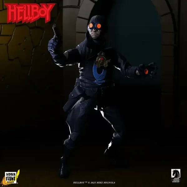 Boss Fight Studio Hellboy Lobster Johnson (The Iron Prometheus) 1:12 scale action figure.