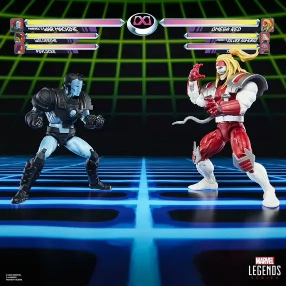 Hasbro Marvel Legends Gamerverse War Machine vs Omega Red
