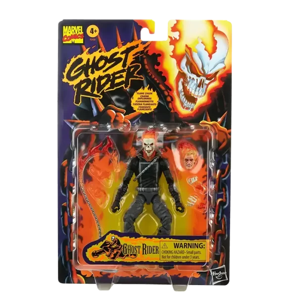 Hasbro Marvel Legends Retro Ghost Rider in packaging.