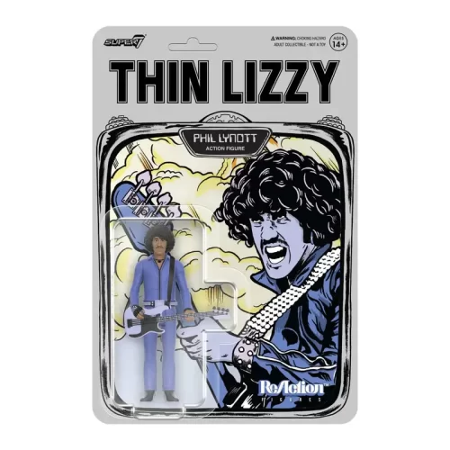 Super7 ReAction Thin Lizzy (Jailbreak) Phil Lynott in packaging.