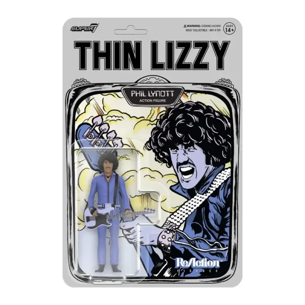 Super7 ReAction Thin Lizzy (Jailbreak) Phil Lynott in packaging.