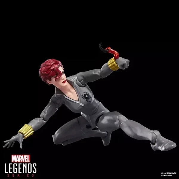 Hasbro Marvel Legends Black Widow from Uncanny X-Men #268. Part of the second mini comic wave.