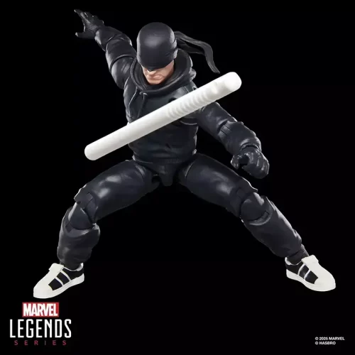Hasbro Marvel Legends Daredevil The Man Without Fear throwing baton.