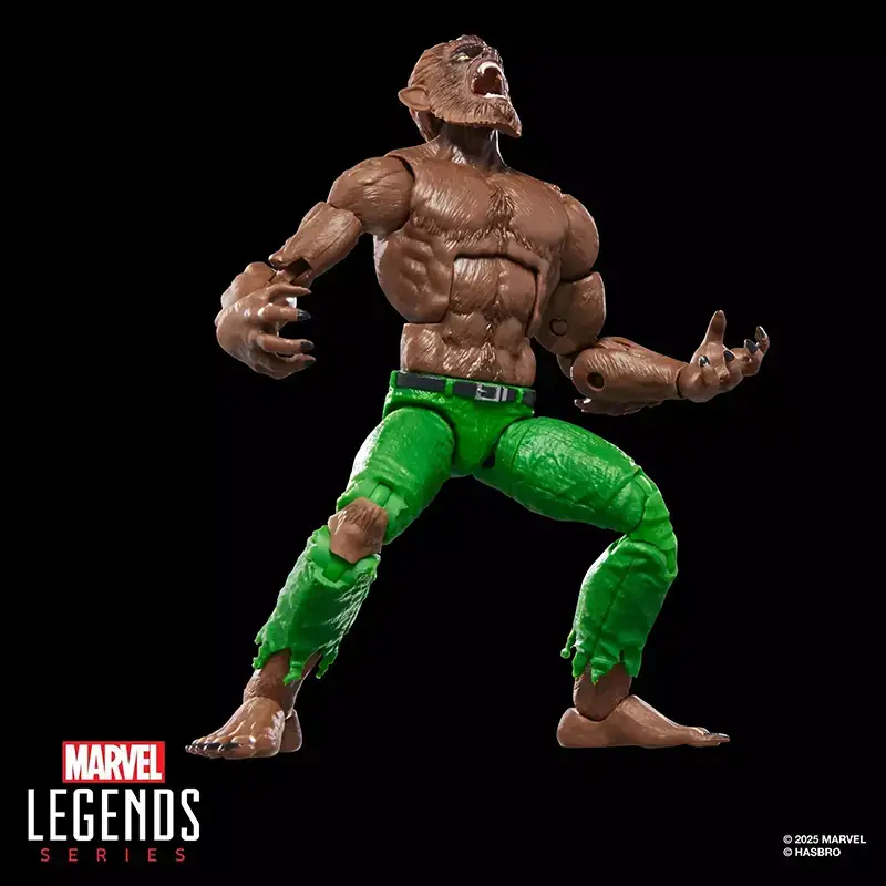 Hasbro Marvel Legends Werewolf by Night howling.