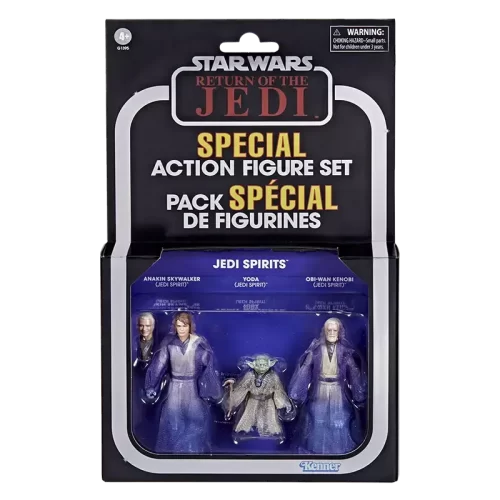 Hasbro Star Wars The Vintage Collection Jedi Spirits 3-pack on card.