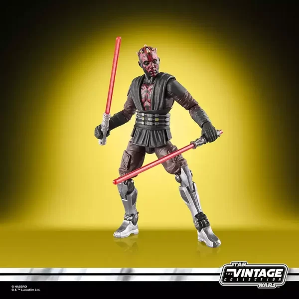 Hasbro Star Wars The Vintage Collection Maul (Shadow Lord) duel red lightsabers.