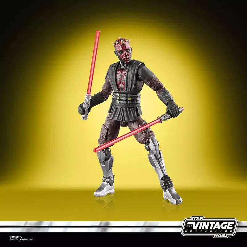 Hasbro Star Wars The Vintage Collection Maul (Shadow Lord) duel red lightsabers.